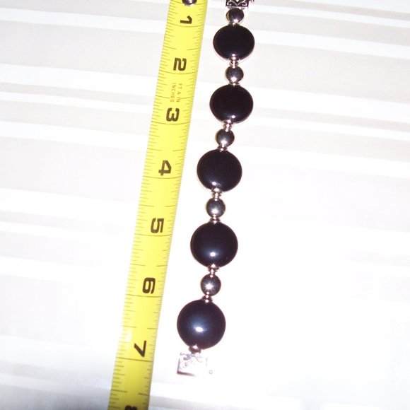 Black agate bracelet - Picture 4 of 6